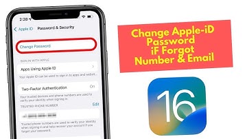 IOS 16 How To Change Apple iD Password iF Forgot Number & Email  - Change iCloud+Apple iD Password