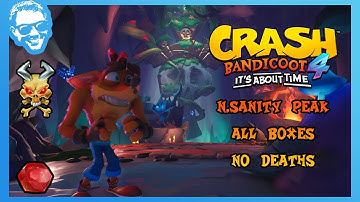 N.Sanity Peak - RED GEM LOCATION - Full Walkthrough - Crash Bandicoot 4 It