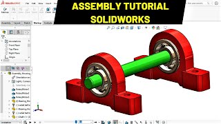 Shaft Bearing and Housing Assembly Tutorial in Solidworks
