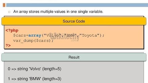 PHP Arrays | Bangla Tutorial