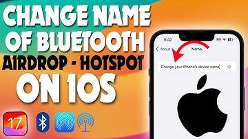 how to change name of Airdrop,hotspot,Bluetooth on iPhone | TECH ON |