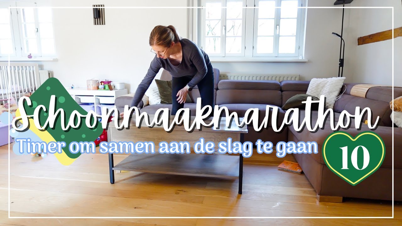 Schoonmaakmarathon 10 | Timer om samen met mij schoon te maken | Schoonmaakmotivatie | Gwenn&Clean