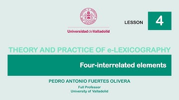 FOUR-INTERRELATED ELEMENTS | e-LEXICOGRAPHY 04
