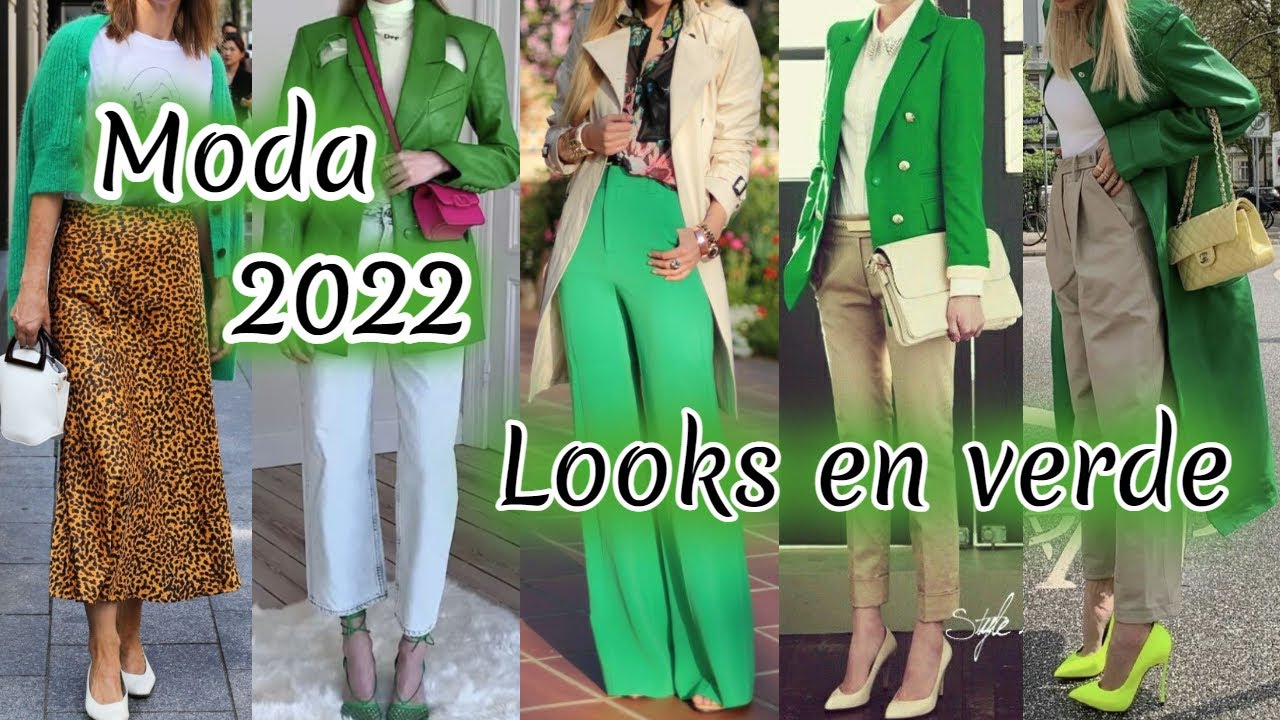 VERDE 1 de los de MODA 2022 / COMBINACINES de ROPA de 2022 COLOR VERDE ESMERALDA - YouTube