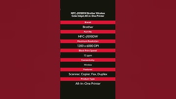 MFC-J1010DW Brother Wireless Color Inkjet All-in-One Printer | Airtel Wireless Inc.