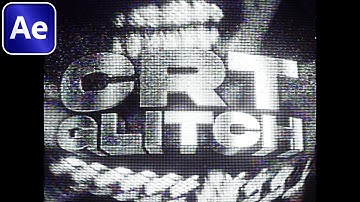 How to Make a CRAZY CRT Glitch Effect in After Effects!