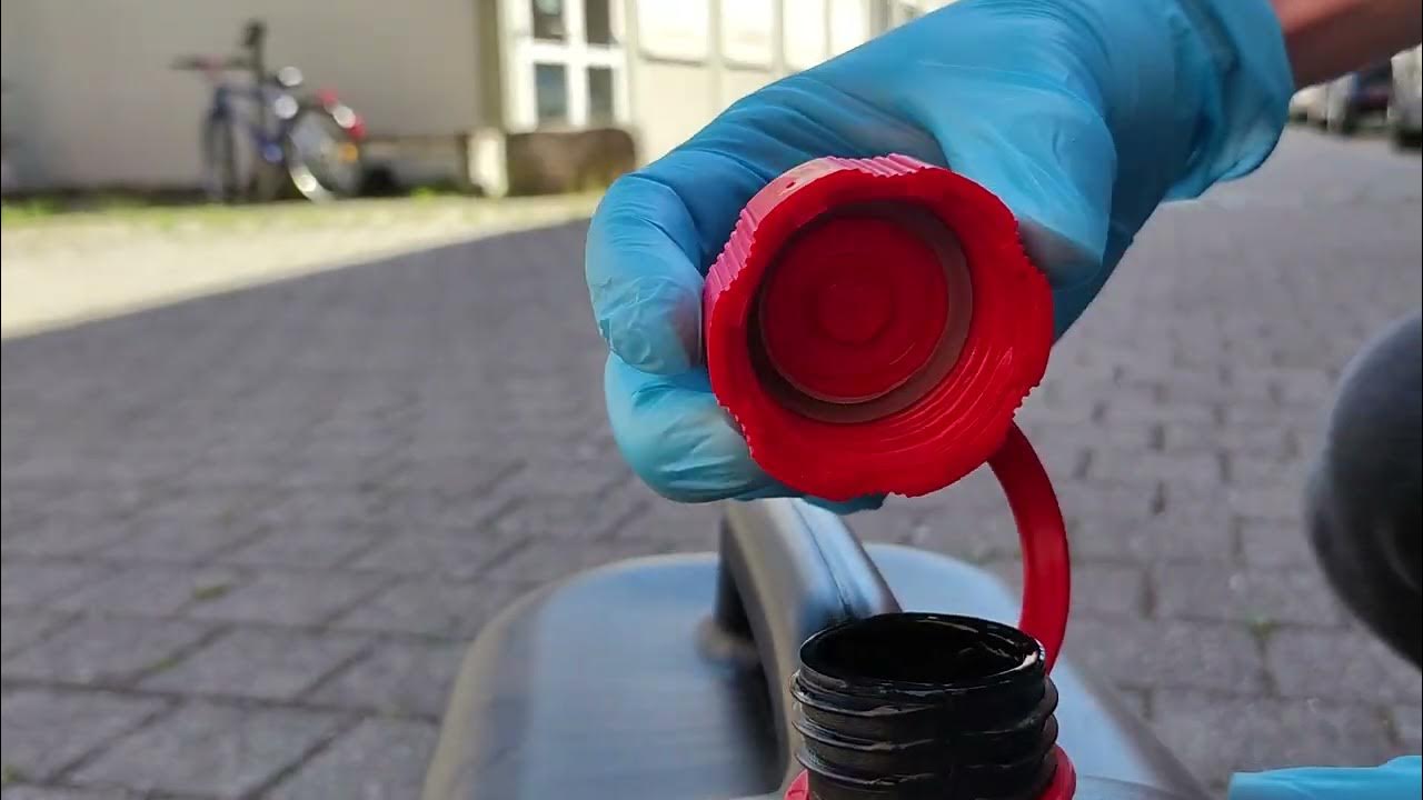 Benzinkanister mit defektem Verschluss - UNDICHT! 