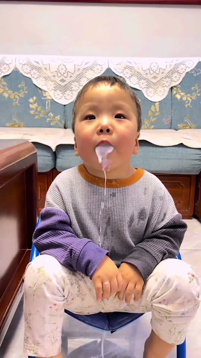 The elder sister played a trick on her younger brother, and his reaction was surprising#funny #baby