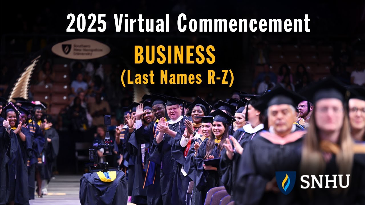 Virtual Commencement: Business (Last Names R-Z), Saturday, Dec 13 at 3pm ET