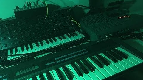 Ambient Jam with Alpha Juno 1 - Korg MS 20 Mini, Microkorg & Electribe 2 Sampler
