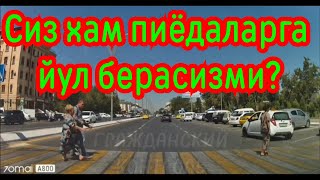 Сиз хам пиёдаларга йул берасизми?🧑🤝🧑🚗