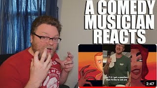 A Comedy Musician Reacts | Red Flags (ft. Montaigne) and My Secret Shame by Tom Cardy [REACTION]