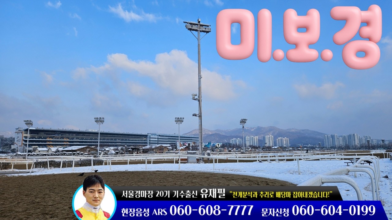 [유재필의 미.보.경] 2026년 2월 3주 / 미리 보는 경마~!