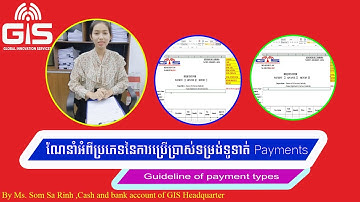 ណែនាំអំពីប្រភេទនៃការប្រើប្រាស់ទម្រង់ទូទាត់ Payments-Guideline of payment types