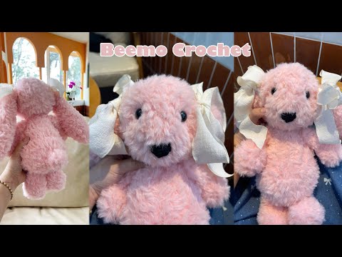 Móc THỎ JELLYCAT bằng len lông thỏ | Crochet JELLYCAT BUNNY | Crochet Bunny | Beemo Crochet