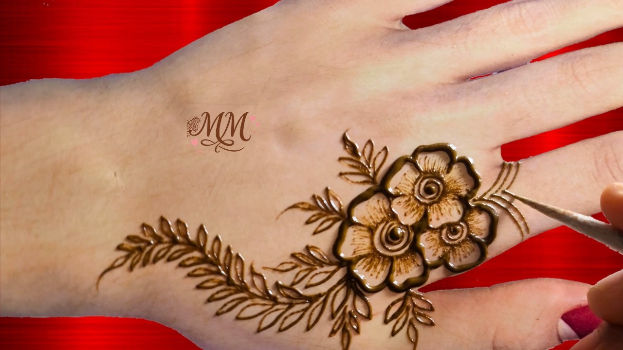 Easy back hand Mehndi Design Step by Step | small Mehndi design | Mehndi Minis