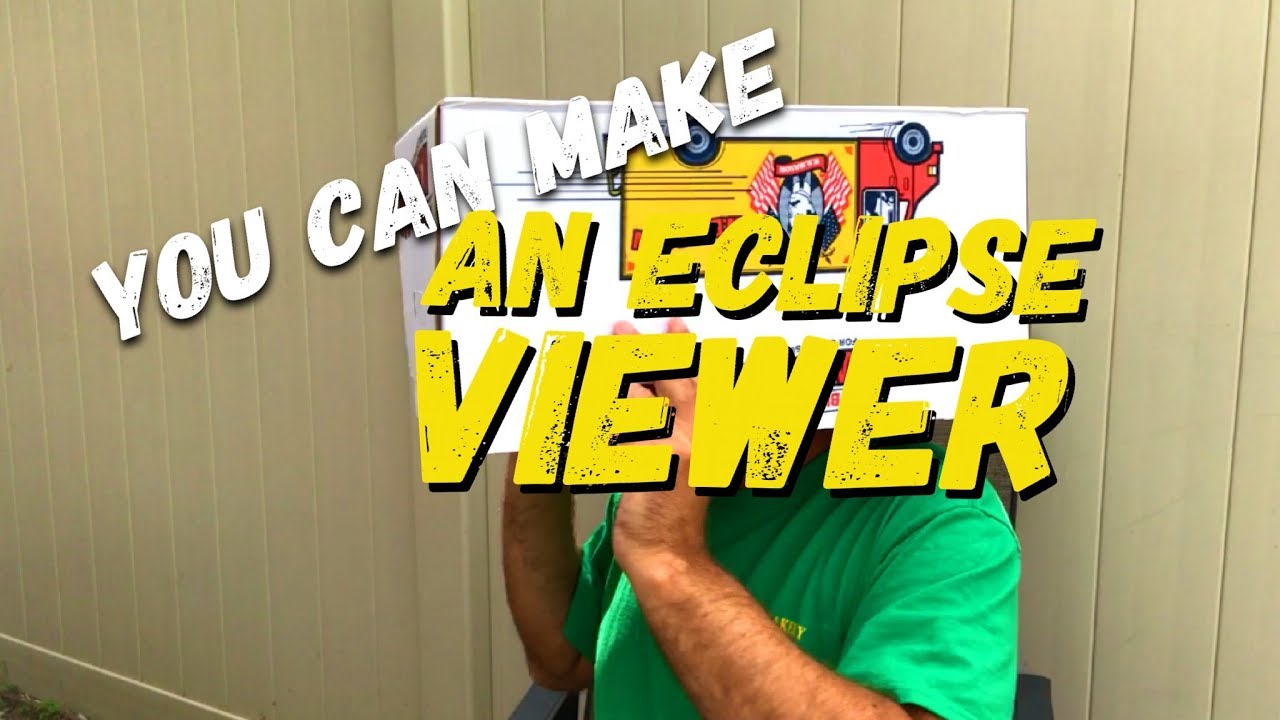 Make A Pinhole Sun Projector To View The Eclipse - YouTube