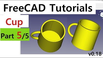 Create the Cup using FreeCAD (part5/5)