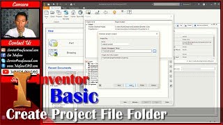 Inventor How To Create Project File Folder Tutorial For Beginner