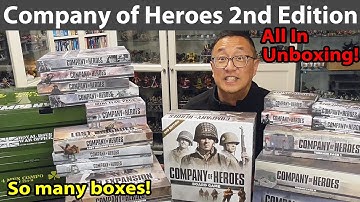 Company of Heroes Boardgame 2nd Ed. All In Unboxing
