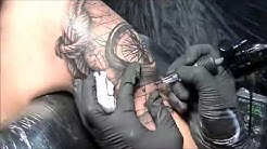 On the sea - Tattoo (Real time and time lapse) 