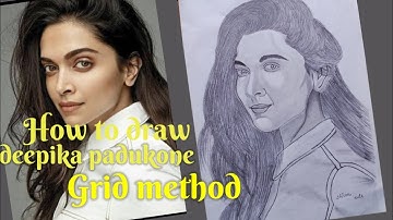 How to draw Deepika Padukone Step by Step // full sketch outline for beginners
