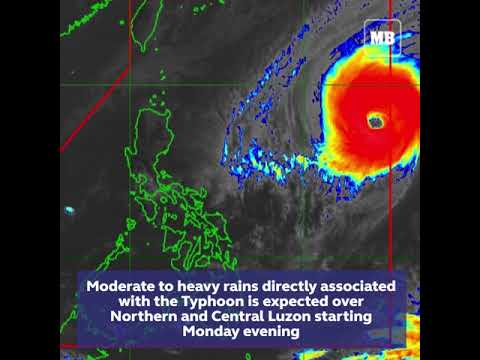 Typhoon ‘Rosita’ has entered PH, landfall in northern Luzon Tuesday