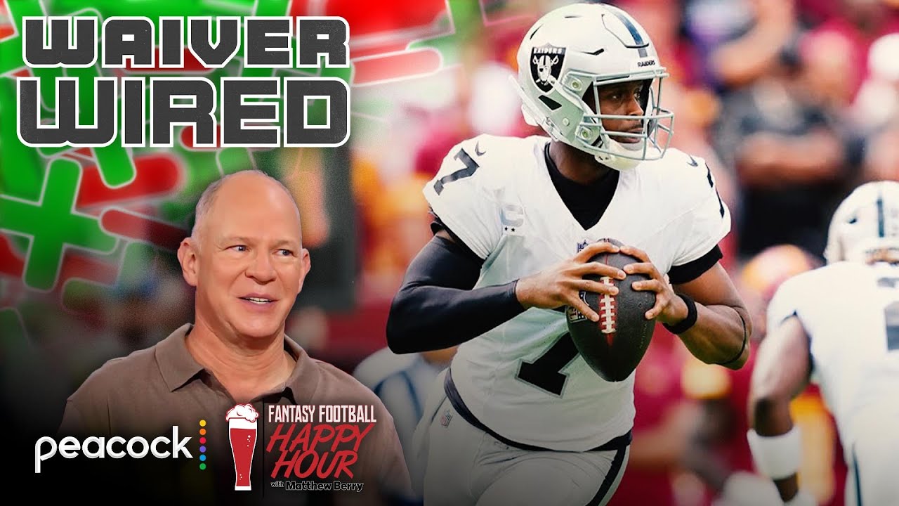 Week 4 waiver wire QBs: Smith, Mariota, Taylor, Dart | Fantasy Football Happy Hour | NFL on NBC