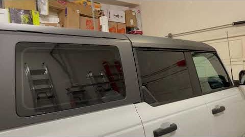 Part 2 - Bronco Hardtop wind noise reduction ideas