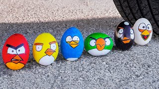 Car vs Angry Birds | Crushing Crunchy & Soft Things with Car screenshot 3