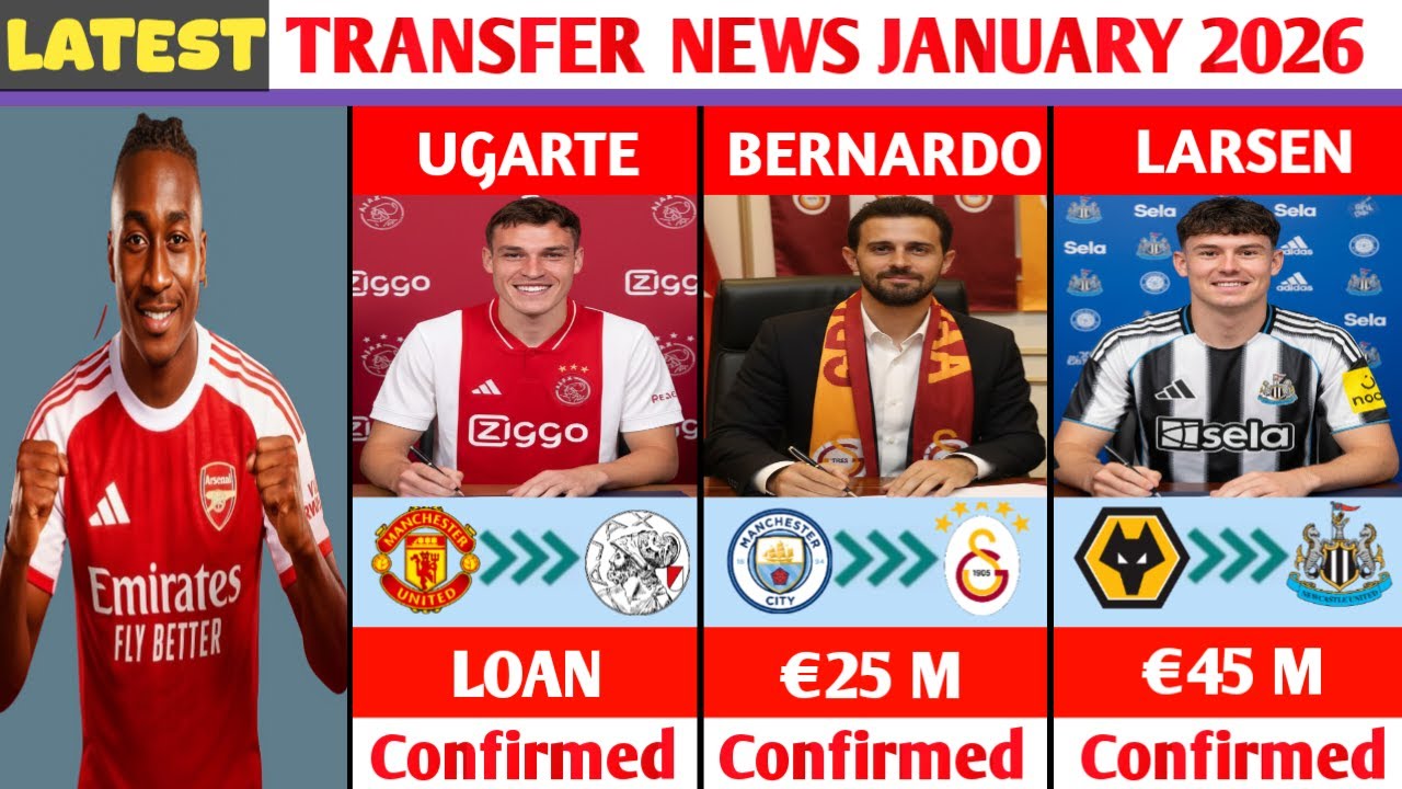 🚨 NEW CONFIRMED TRANSFERS AND RUMOURS JANUARY 2026😱🔥DIOMANDE TO ARSENAL,UGARTE TO AJAX