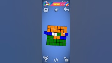 how to make Indian flag with 6 by 6 Rubik