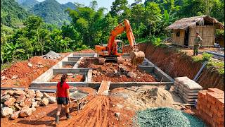 Talented Young Woman Builds A New Forest Home In Just 230 Days, From Foundation To Concrete Roof