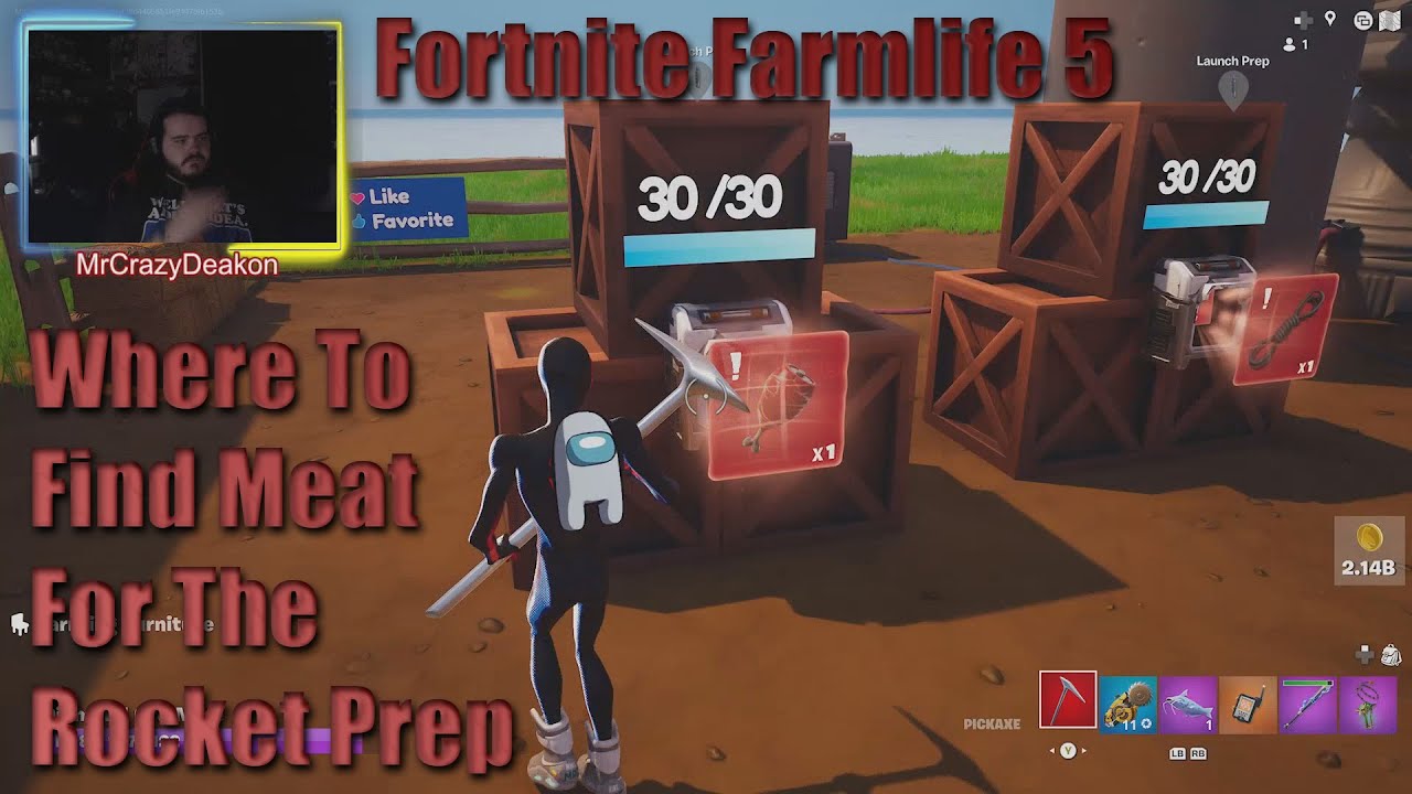 Fortnite Farmlife 5 Where To Find Meat For The Rocket Prep - YouTube
