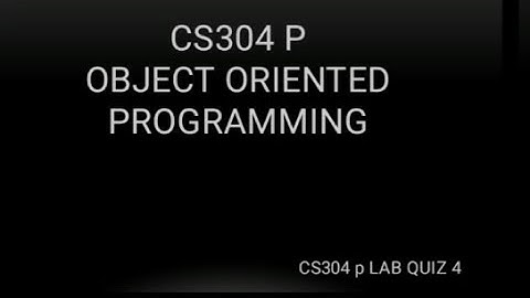CS304p |OOP Practical|Lab Quiz Solution 4 | Fall 2025 #cs304 #midtermexams #aura #quiz 