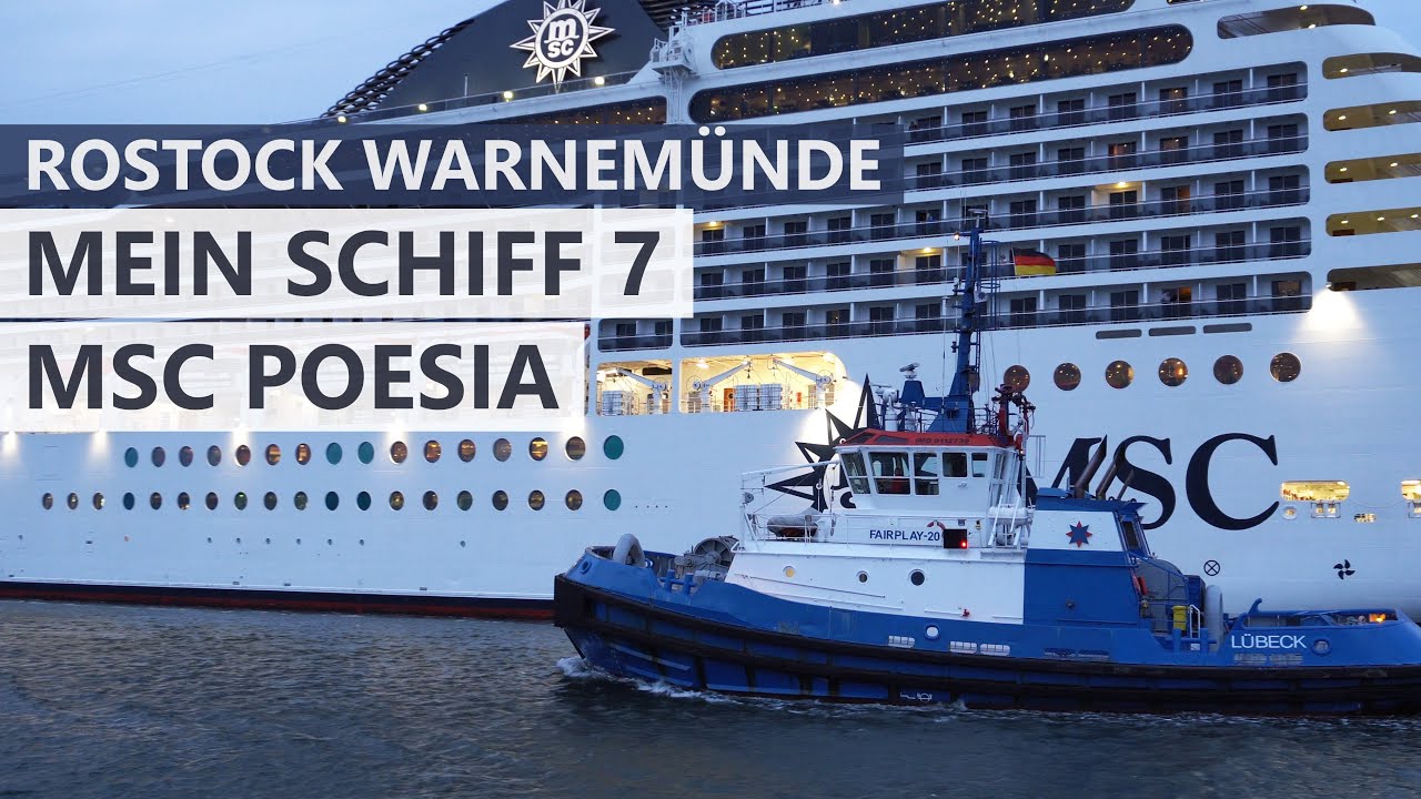 MEIN SCHIFF 7 & MSC POESIA in Rostock Warnemünde (25.08.2024)