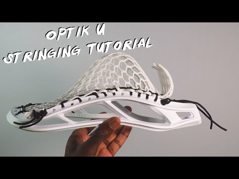 Maverik Optik U Lacrosse Head Stringing Tutorial