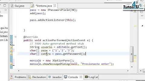 GetText y GetPassword. Tutorial 48. Curso de Programación Java en Español.