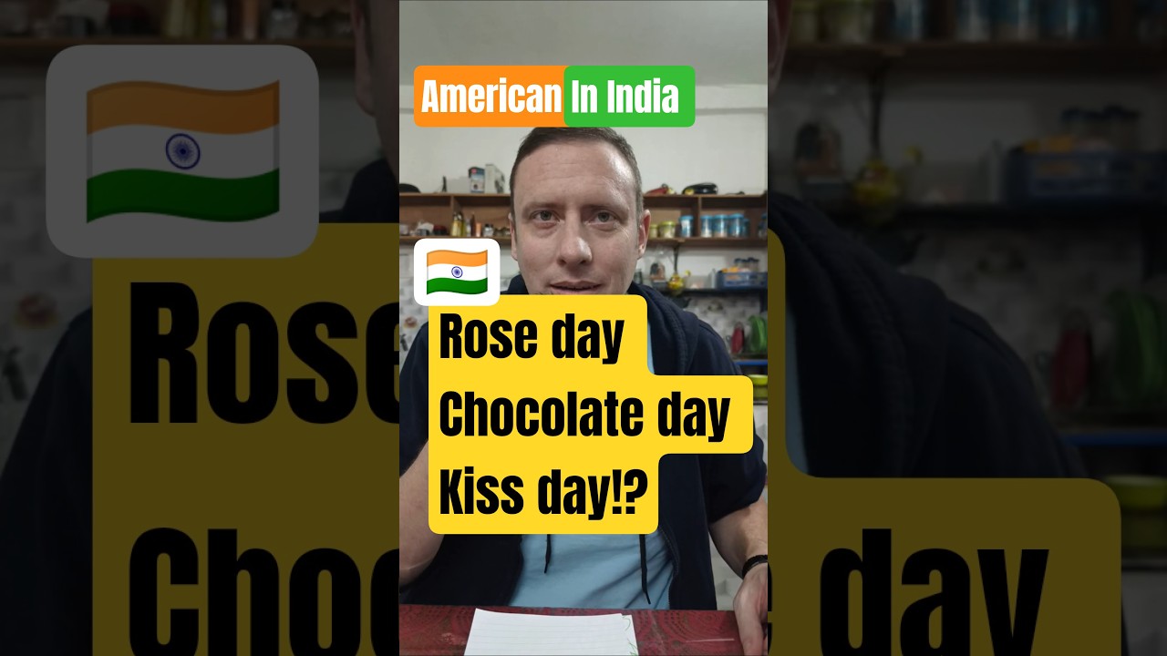 Реакция иностранцев в Индии на День роз, День шоколада, День поцелуев, День святого Валентина и т...