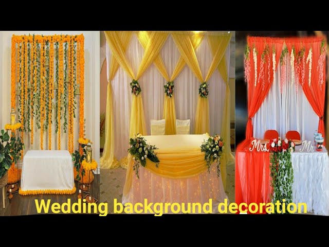 Descent wedding background decoration ideas and latest collection - YouTube