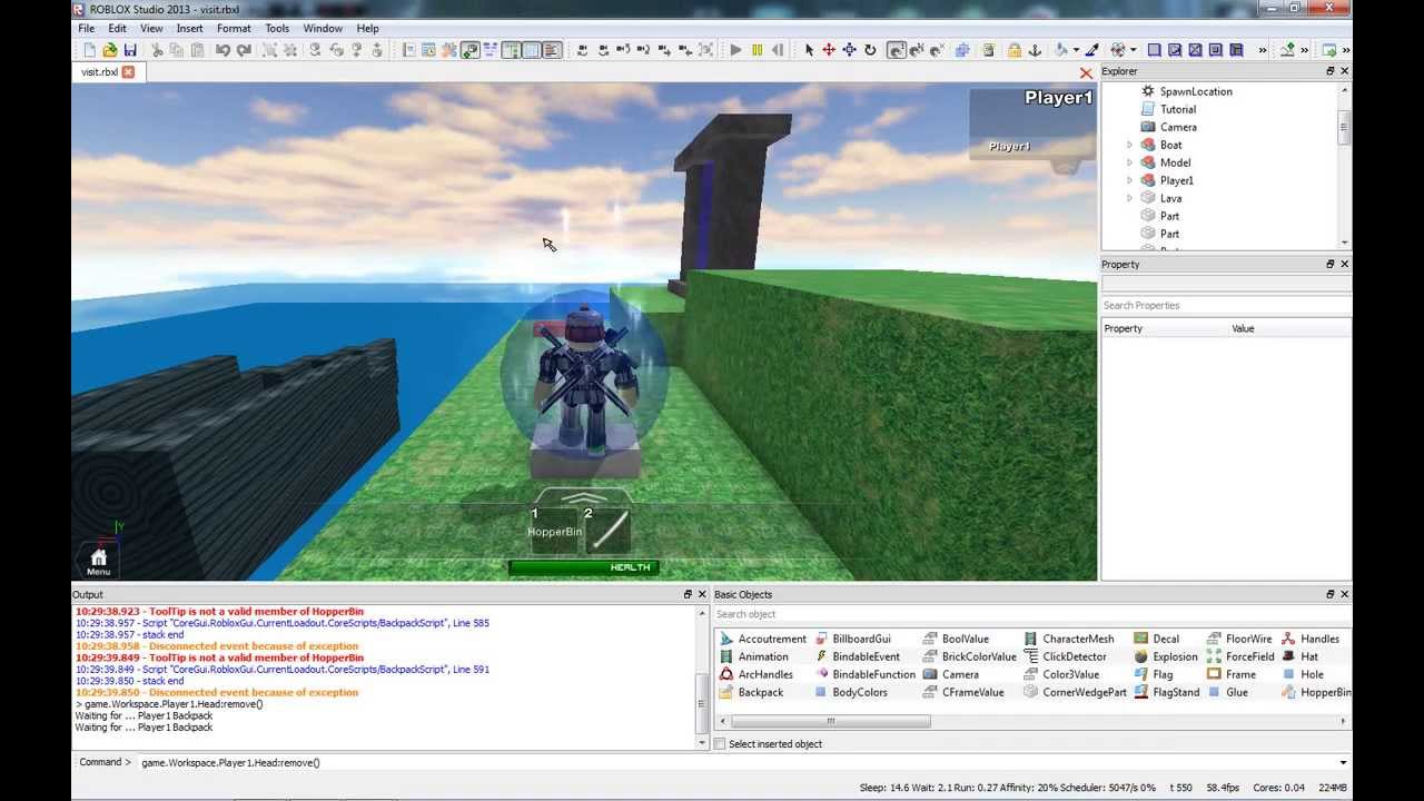 1 Removing The Head Roblox Scripting Tutorials Youtube - how to make a camera thing in roblox studio wigen