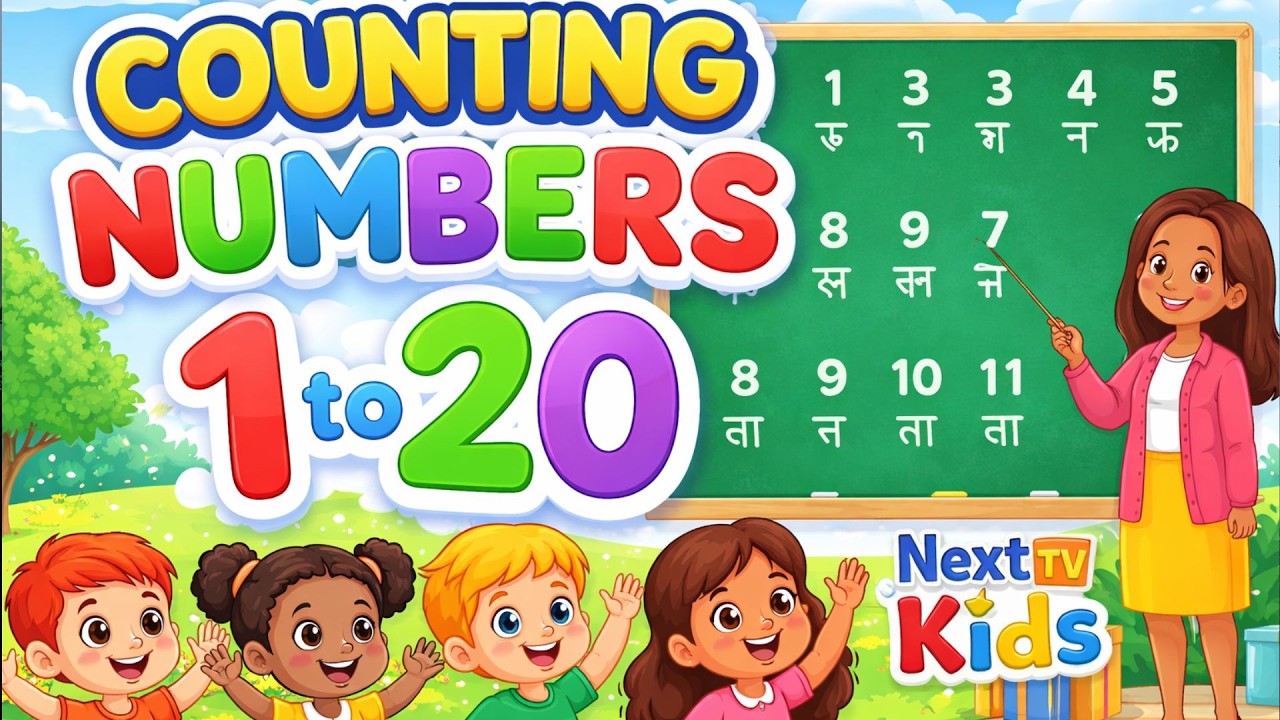 Let’s count from 1 to 20 in English and Amharic!