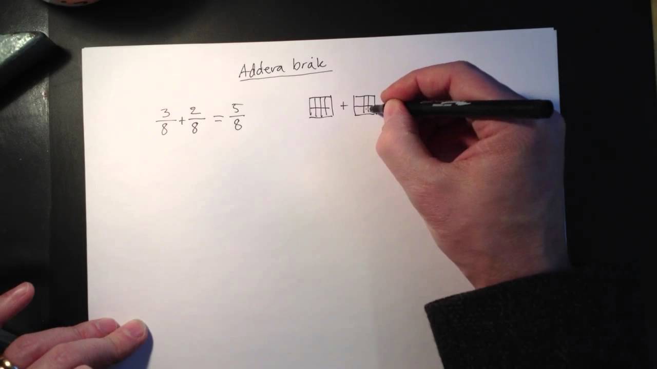 Addera bråk med gemensam nämnare