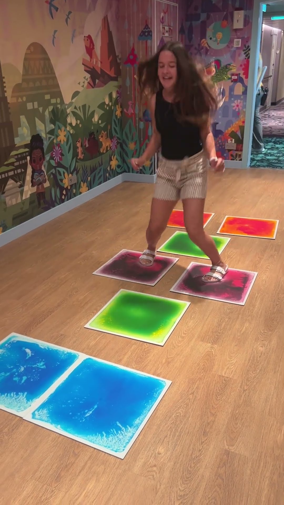 Hopscotch on our cruise! Disney gave us free tickets #disneytreasure  #disneycruiseline