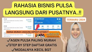 CARA MEMULAI BISNIS PULSA LEWAT HP UNTUK PEMULA | REKOMENDASI AGEN PULSA JUALAN PULSA TERMURAH 2024!