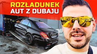 Nietypowe Mitsubishi Pajero, Brabus na wypasie i Mercedes z Japonii z awarią. Rozładunek dostawy aut