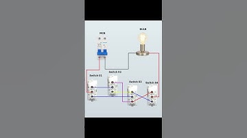 4 Way Switch Connection Diagram | 4 Way Switch Wiring Explained in Hindi | Light Control from 4