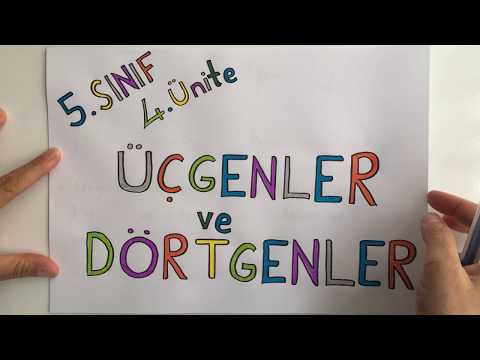 5 Matematik / ÜÇGENLER ve DÖRTGENLER #onlineders #onlineegitim
