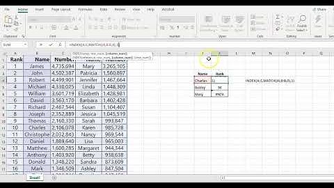 Using INDEX, MATCH & ISERROR Functions in EXCEL