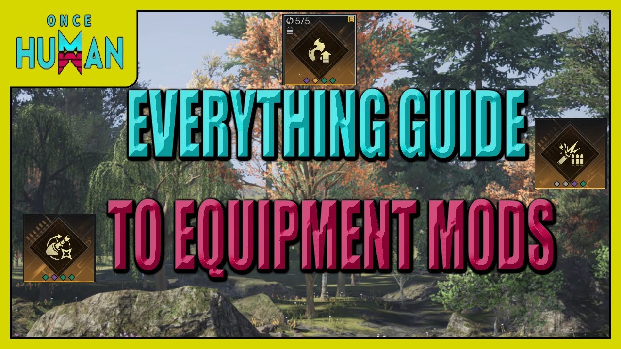 Once Human Guide: Everything guide to equipment mods. How to create ...